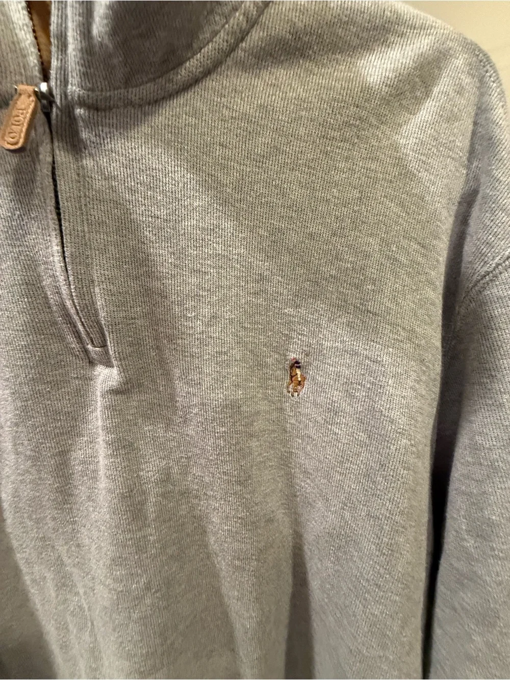 Polo by Ralph Lauren Gray Half-Zip Pullover Sweatshirt